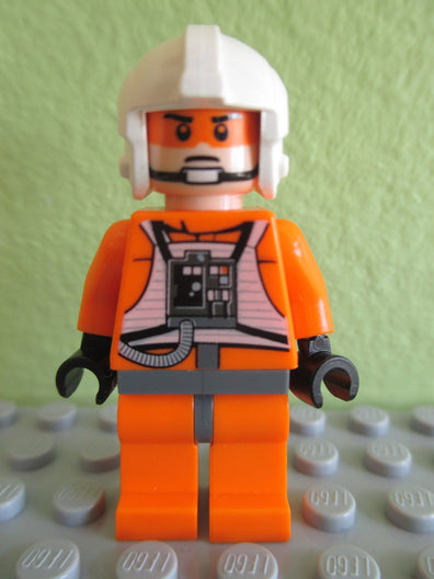 LEGO Minifigure -- Rebel Pilot X-wing-Star Wars / Star Wars Episode 4/5/6 -- SW0399 -- Creative Brick Builders